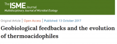 科学网ISME：嗜热嗜酸菌的地球生物学反馈和进化